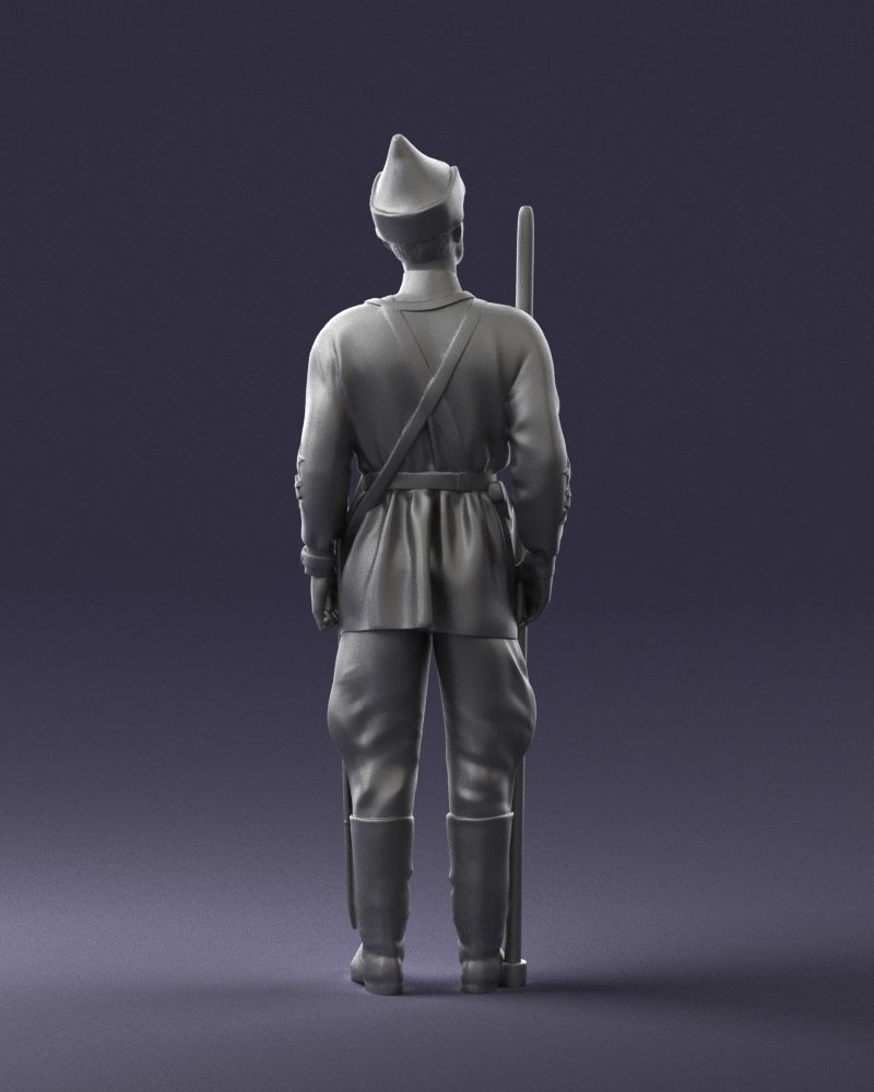 000104 Soviet Soldier Historical Character 0116 3D model_12