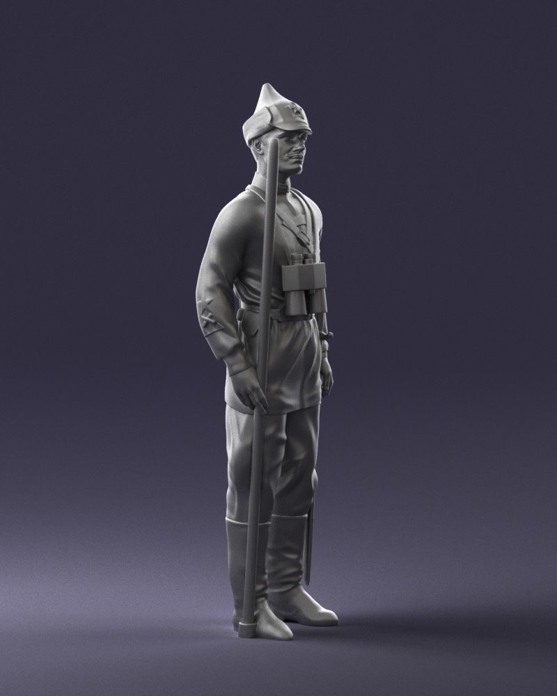 000104 Soviet Soldier Historical Character 0116 3D model_6