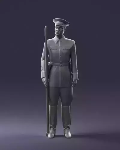 000106 Soviet Officer Guard Historical Miniature 0116 3dp