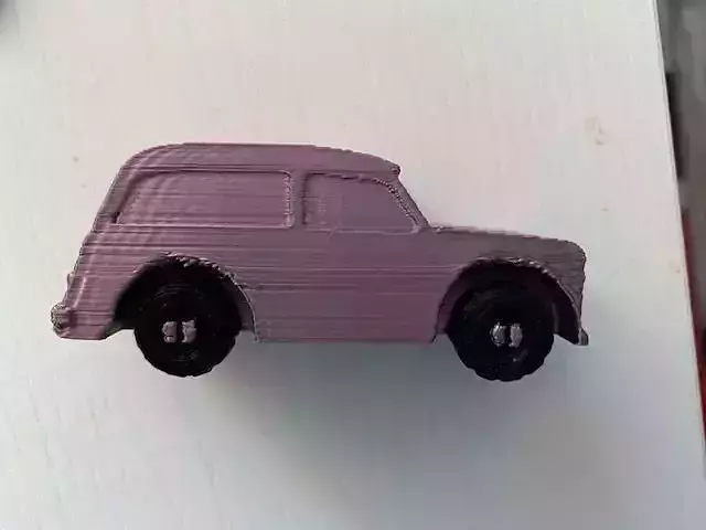 coche piece of plastic with screws 3D model