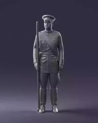 000111 Soviet Officer in Parade Uniform 0116 3dp