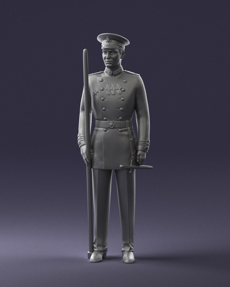000112 Soviet Naval Officer in Parade Dress 0116 3dp 3D print model_22