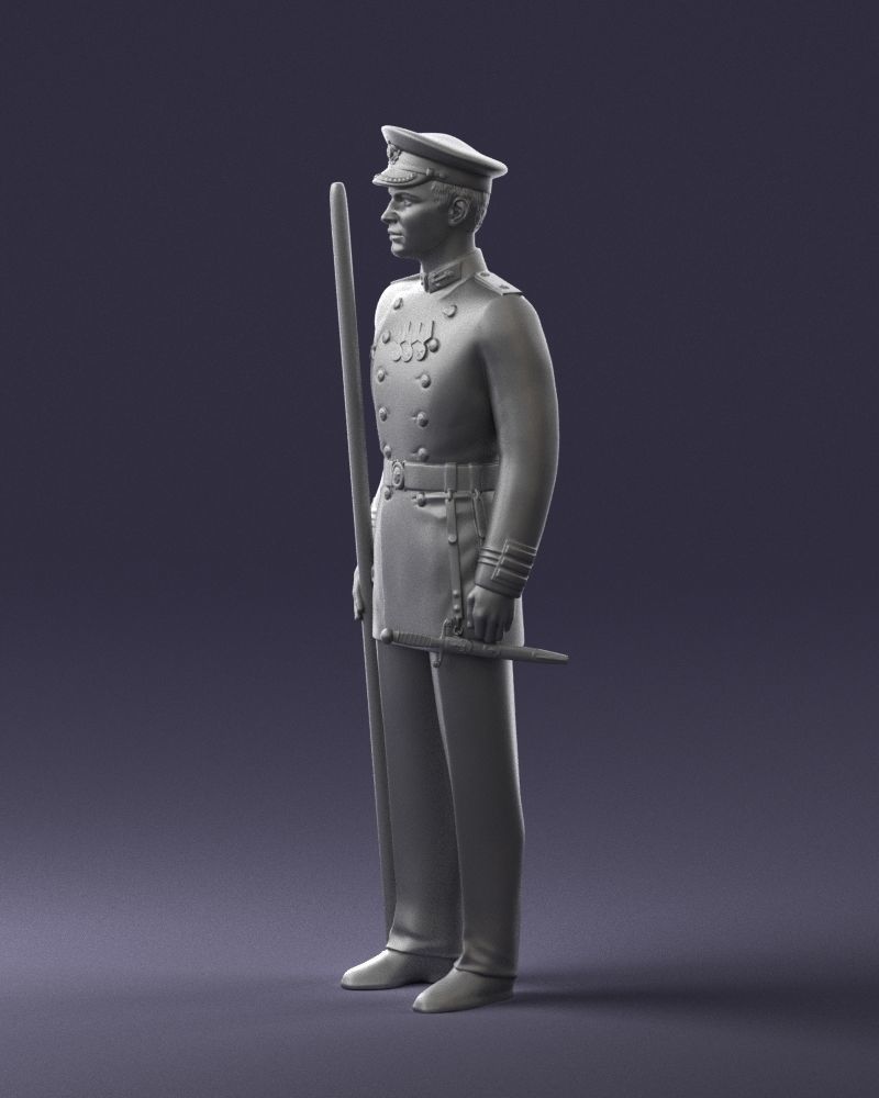 000112 Soviet Naval Officer in Parade Dress 0116 3dp 3D print model_18