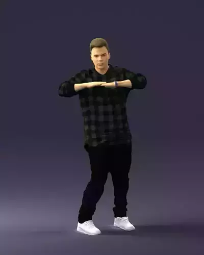 Teen in a checked shirt 0209