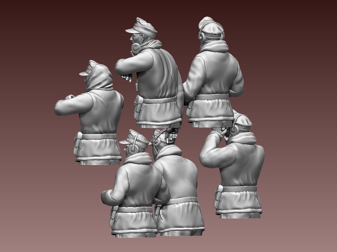 German tank crew 3D print model_11