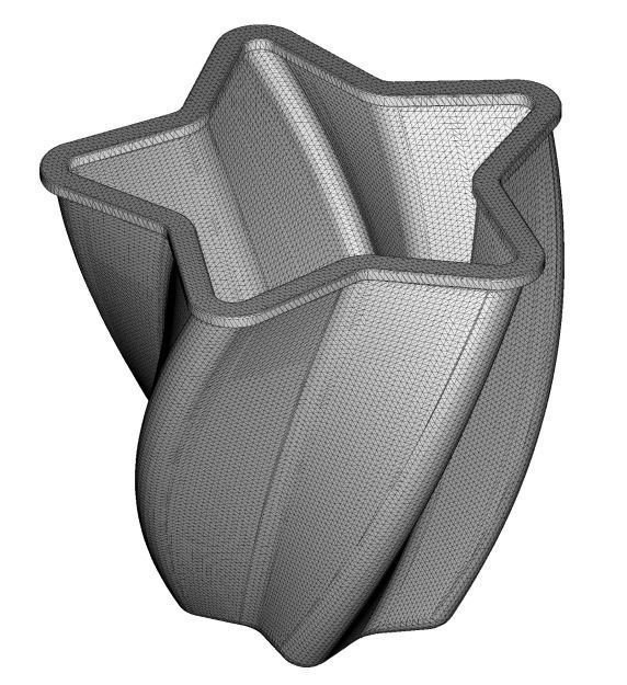 Classic Attractive Star Vase 3D print model_3