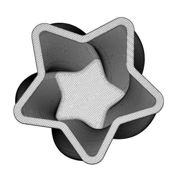 Classic Attractive Star Vase 3D print model_5