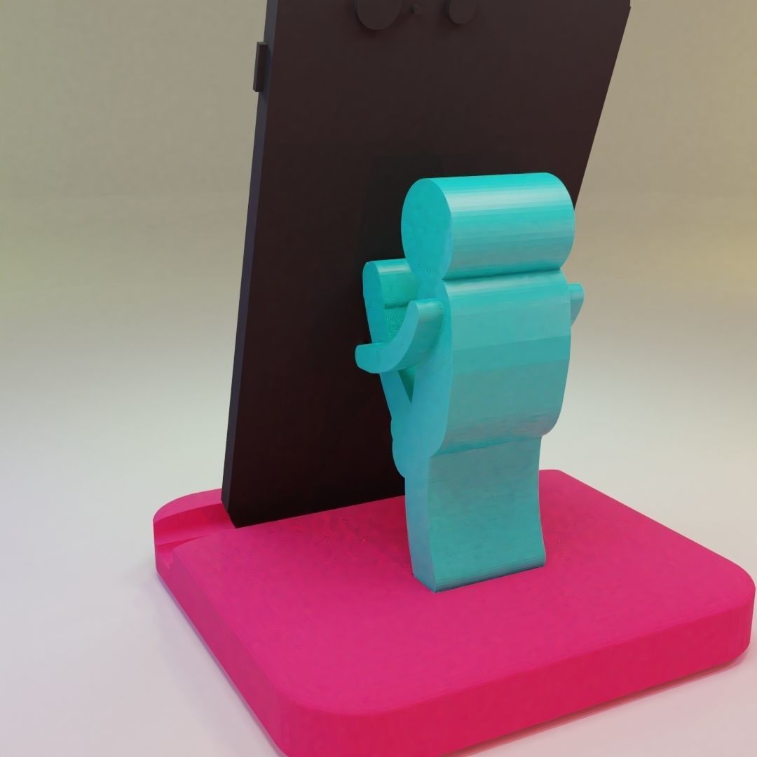 DUDE DICKING PHONE STAND 3D print model_3