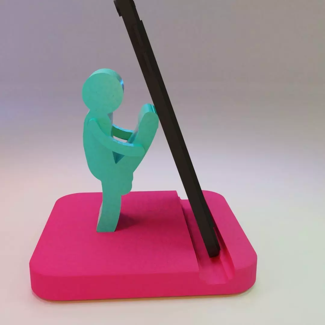 DUDE DICKING PHONE STAND 3D print model_0