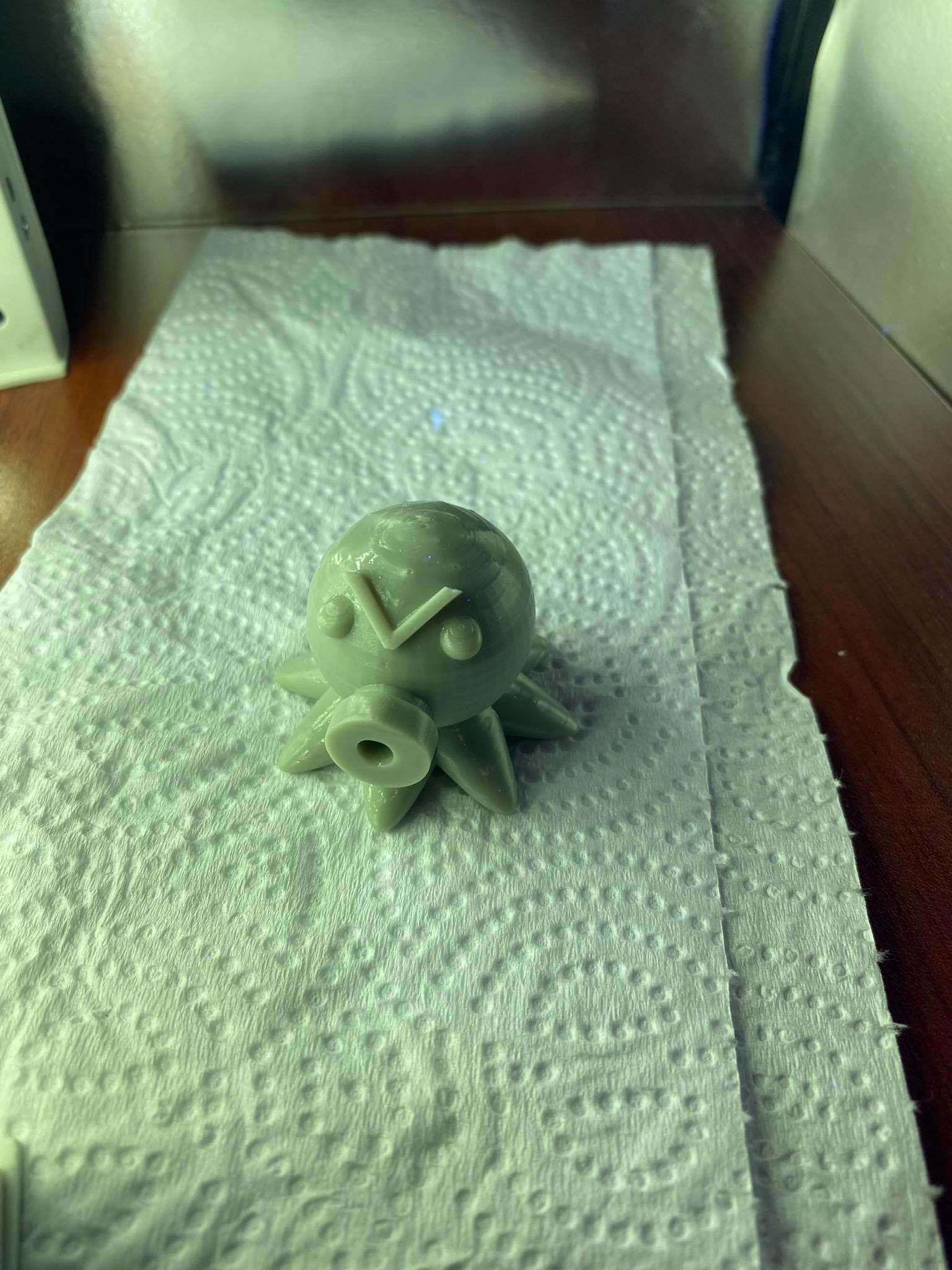 Octopus Toothpaste Cap 3D print model_3