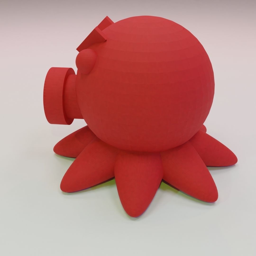Octopus Toothpaste Cap 3D print model_4
