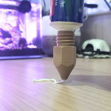 3D PRINTER NOZZLE TOOTHPASTE CAP 3D print model