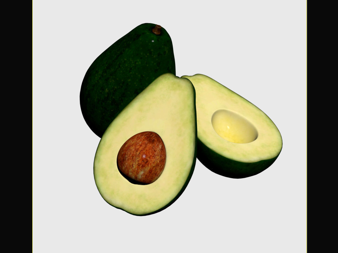 Avocado  3D model_8