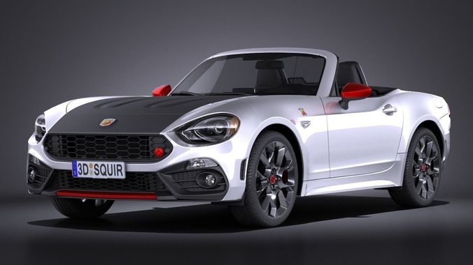 Fiat 124 Spider Abarth 2017 3D model