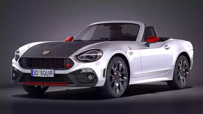 Fiat 124 Spider Abarth 2017 3D model