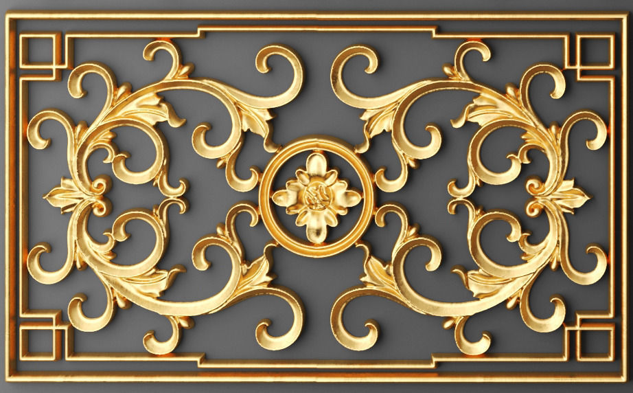 Fretwork SET 3D 12 3D model_4