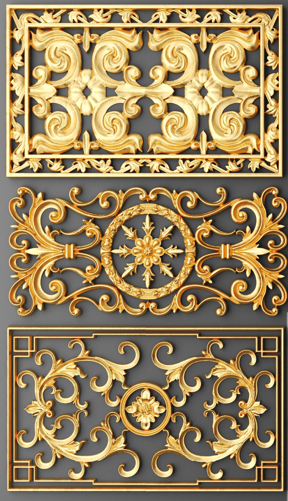 Fretwork SET 3D 12 3D model_8