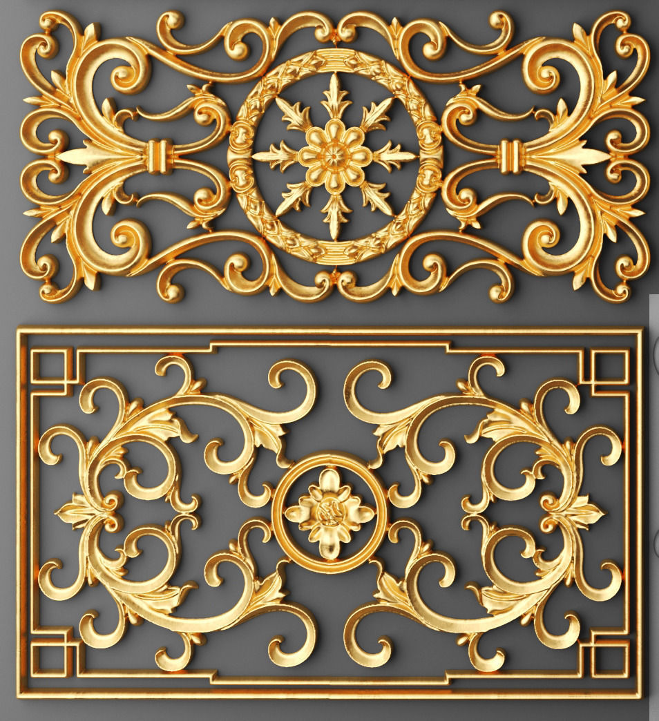 Fretwork SET 3D 12 3D model_7