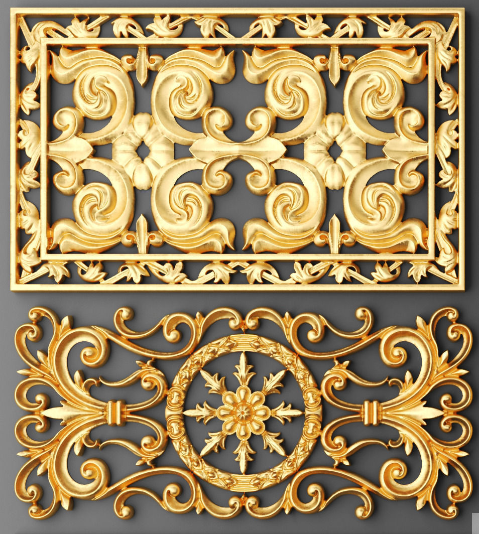 Fretwork SET 3D 12 3D model_9