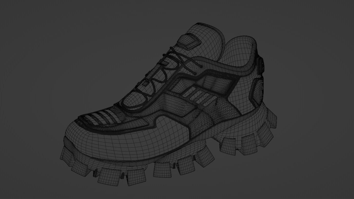 Prada Cloudburst Thunder sneakers 3D model_3