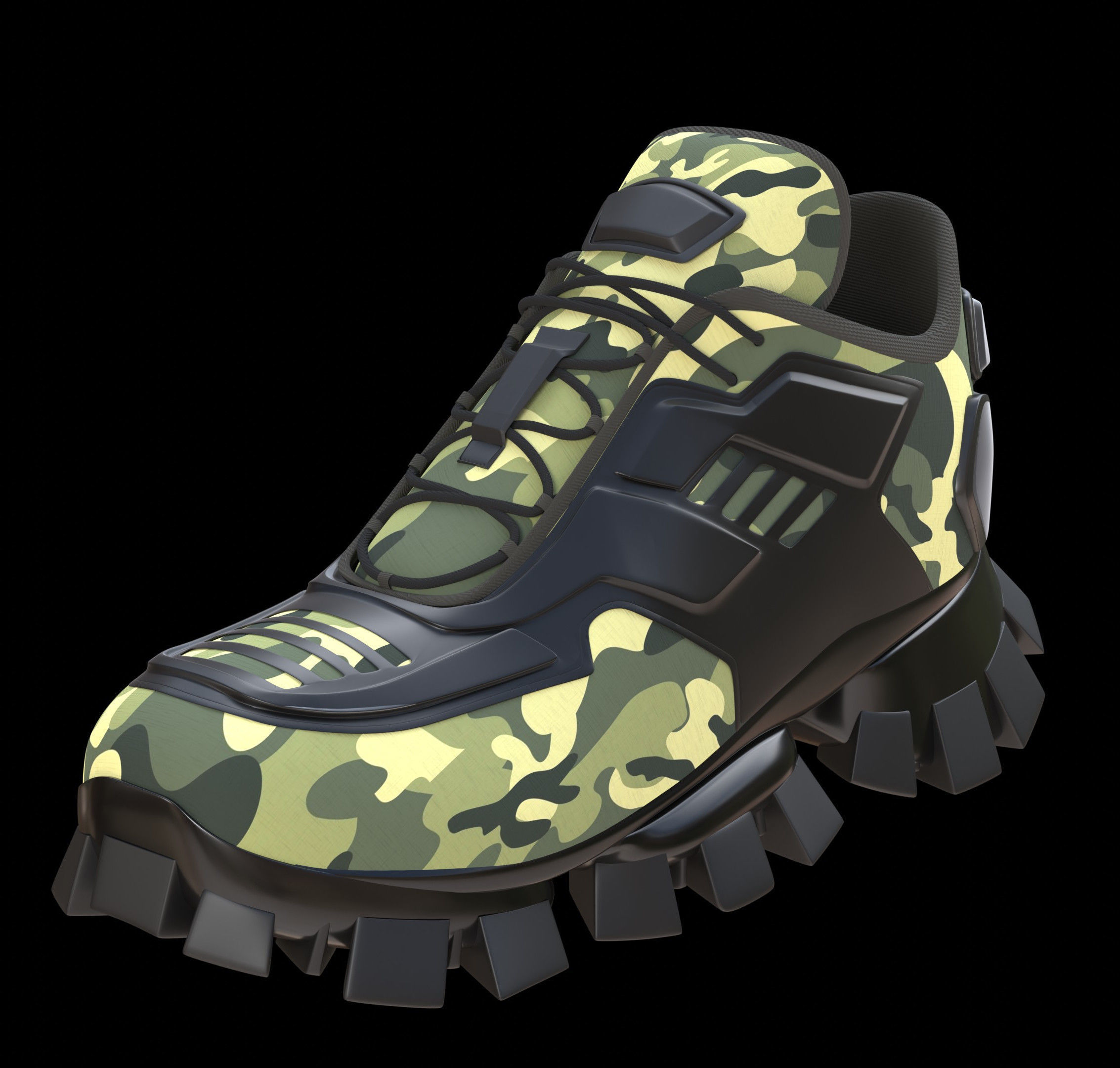 Prada Cloudburst Thunder sneakers 3D model_2