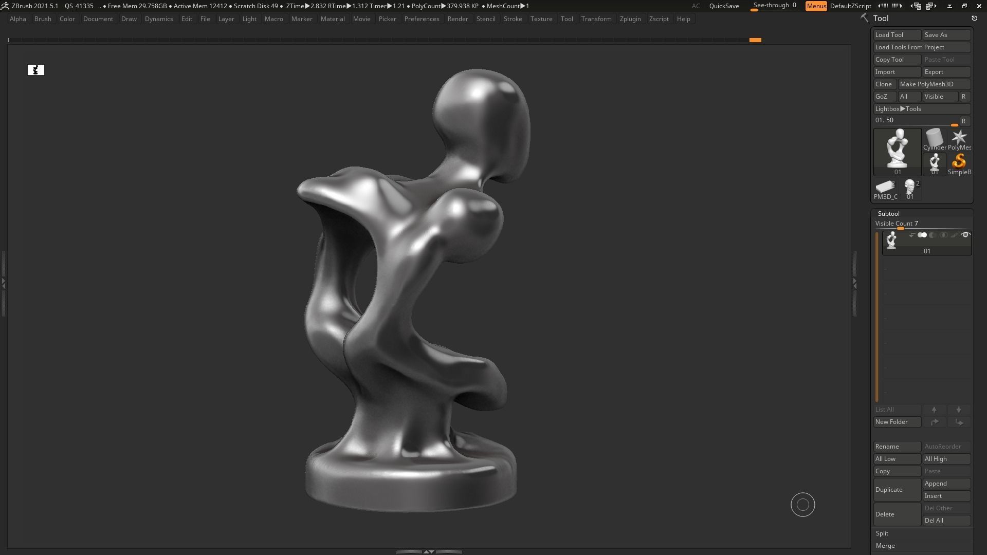 human head modern sculpture 3d print model 94 3D print model_7