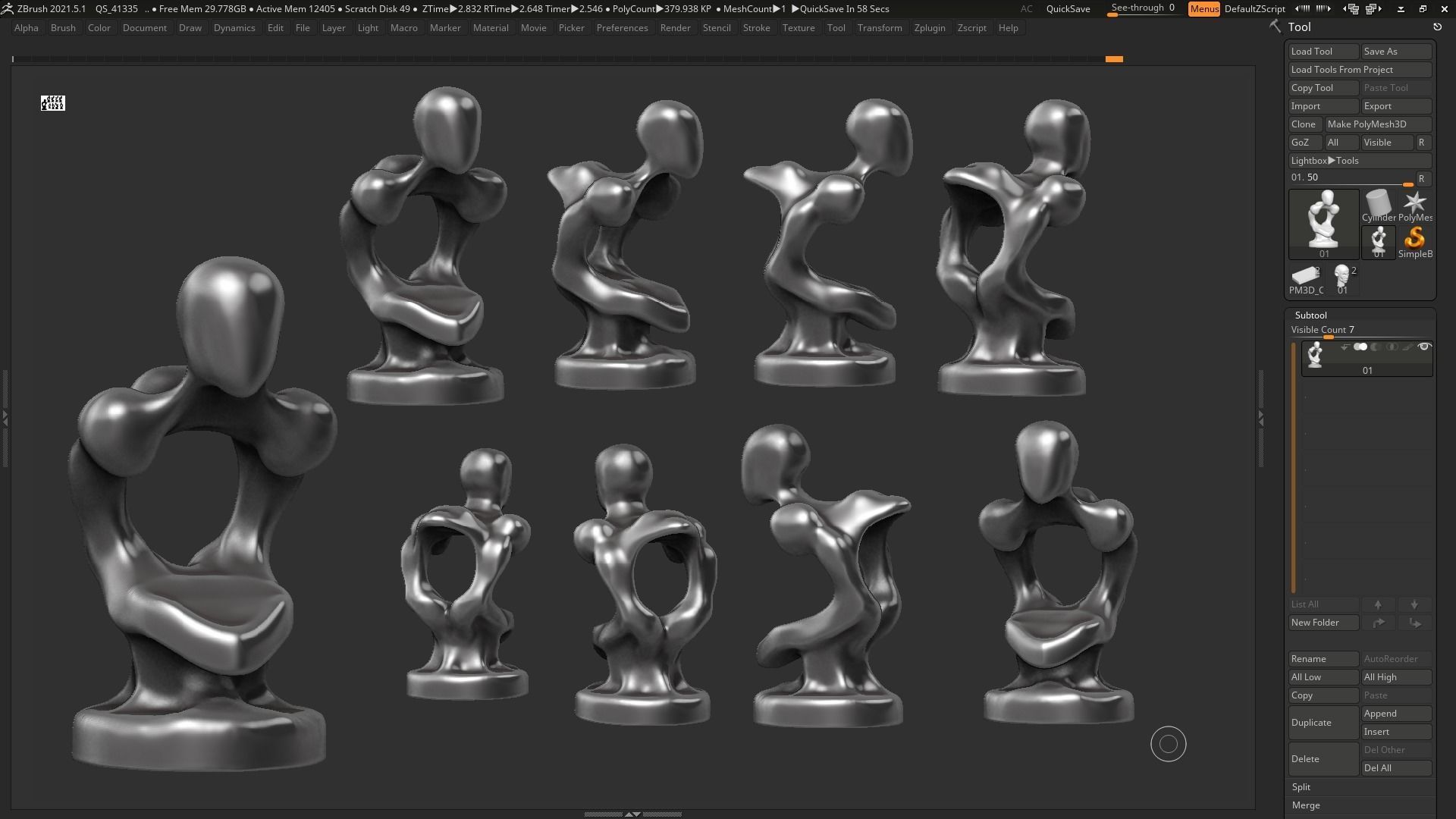 human head modern sculpture 3d print model 94 3D print model_1