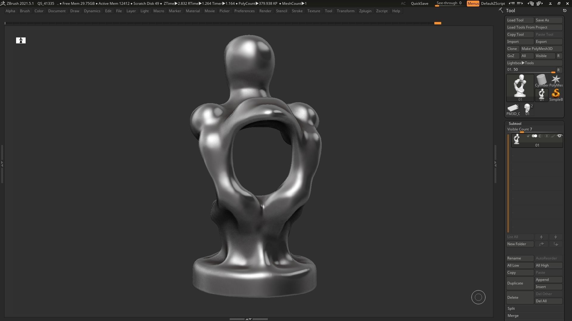 human head modern sculpture 3d print model 94 3D print model_6