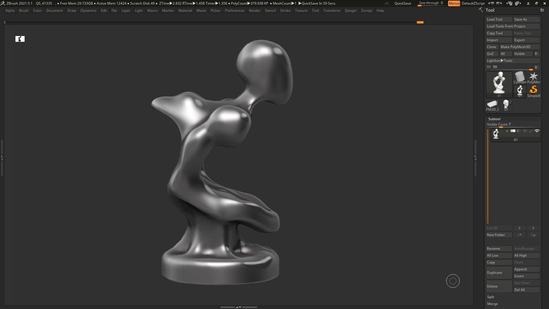 human head modern sculpture 3d print model 94 3D print model_5