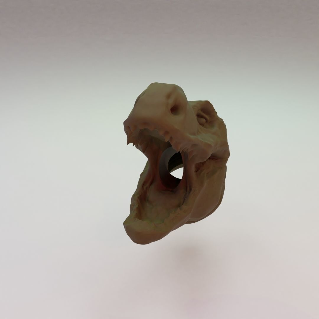 T-Rex Dinosaur Toothpaste Cap 3D print model_1