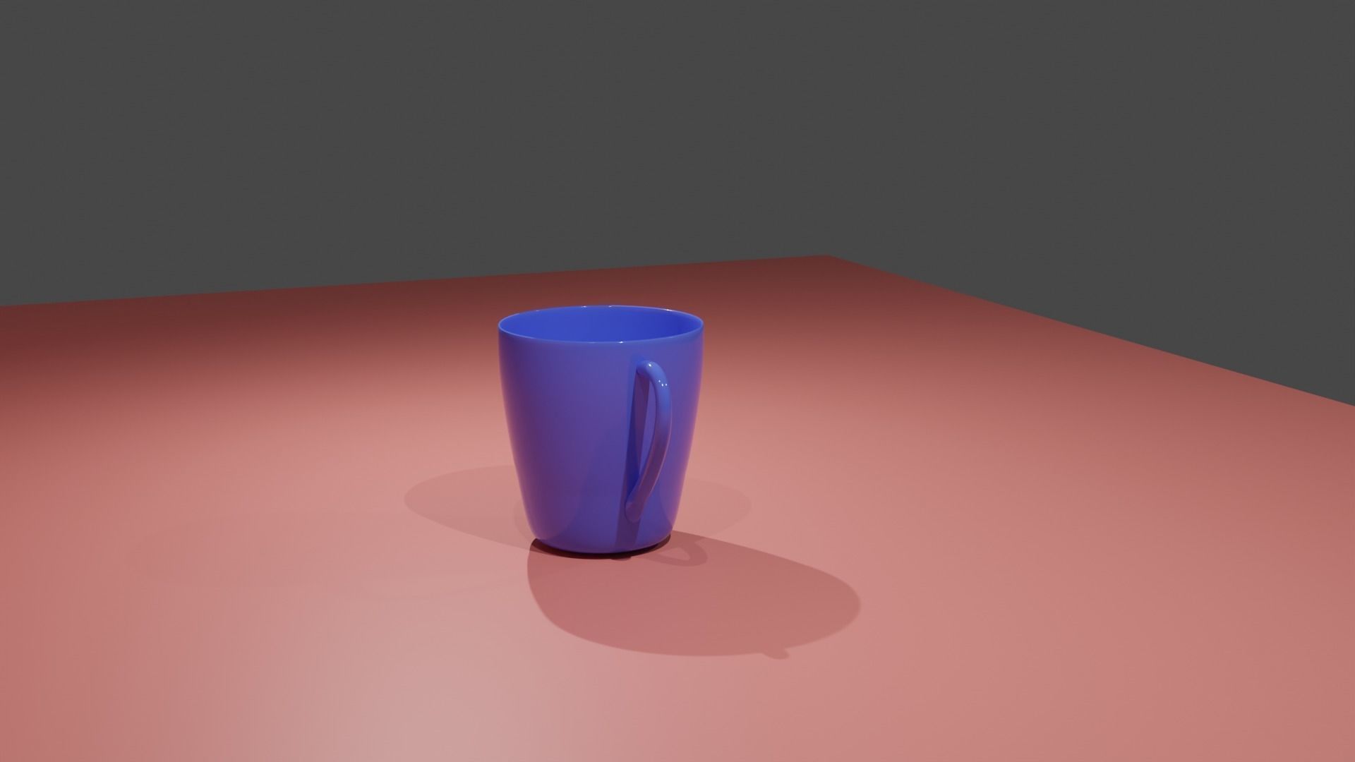 Office Cup Low-poly 3D model_3