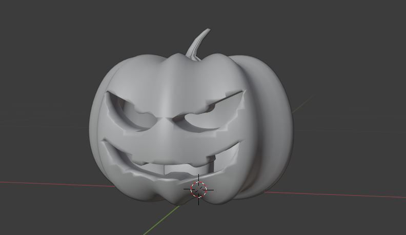 Jack-o-lantern halloween pumpkin 3D model_8