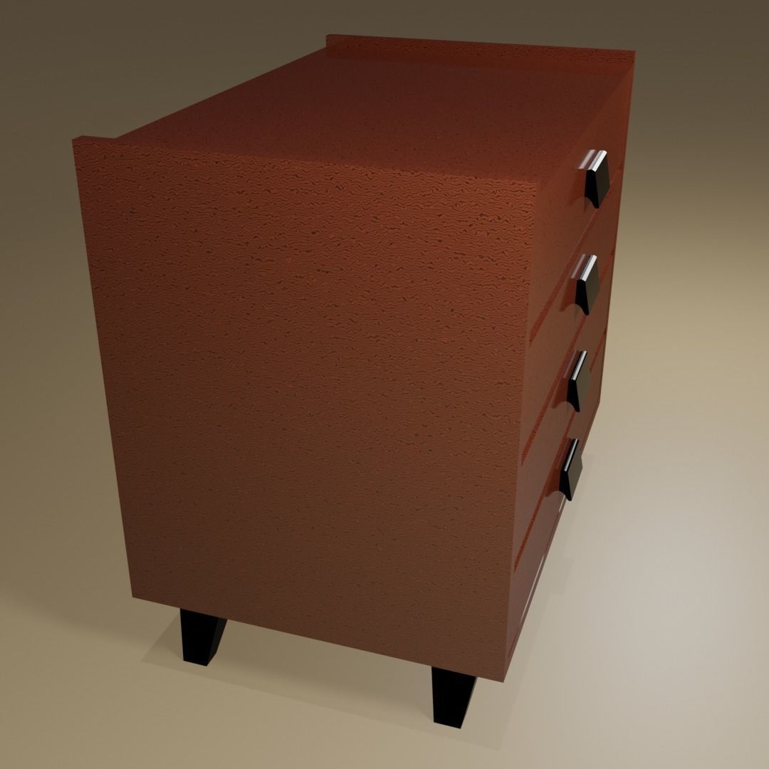 Soviet chest of drawers 3D model_3