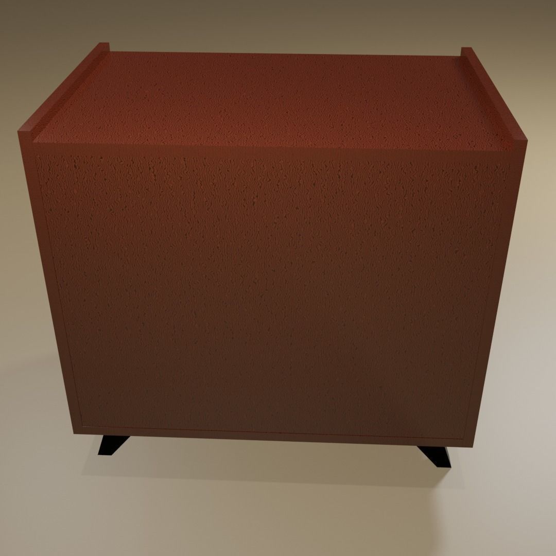 Soviet chest of drawers 3D model_4