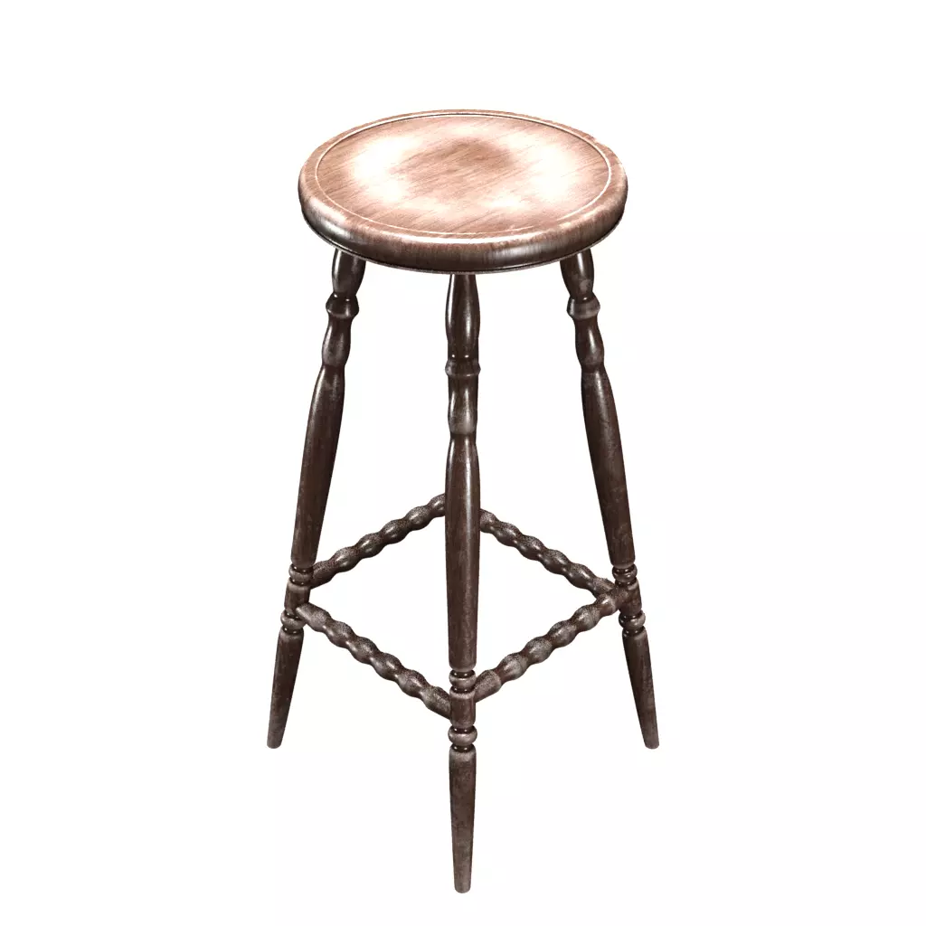 Old Bar Chair Free 3D model