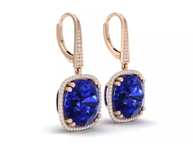 Diamond earrings for woman