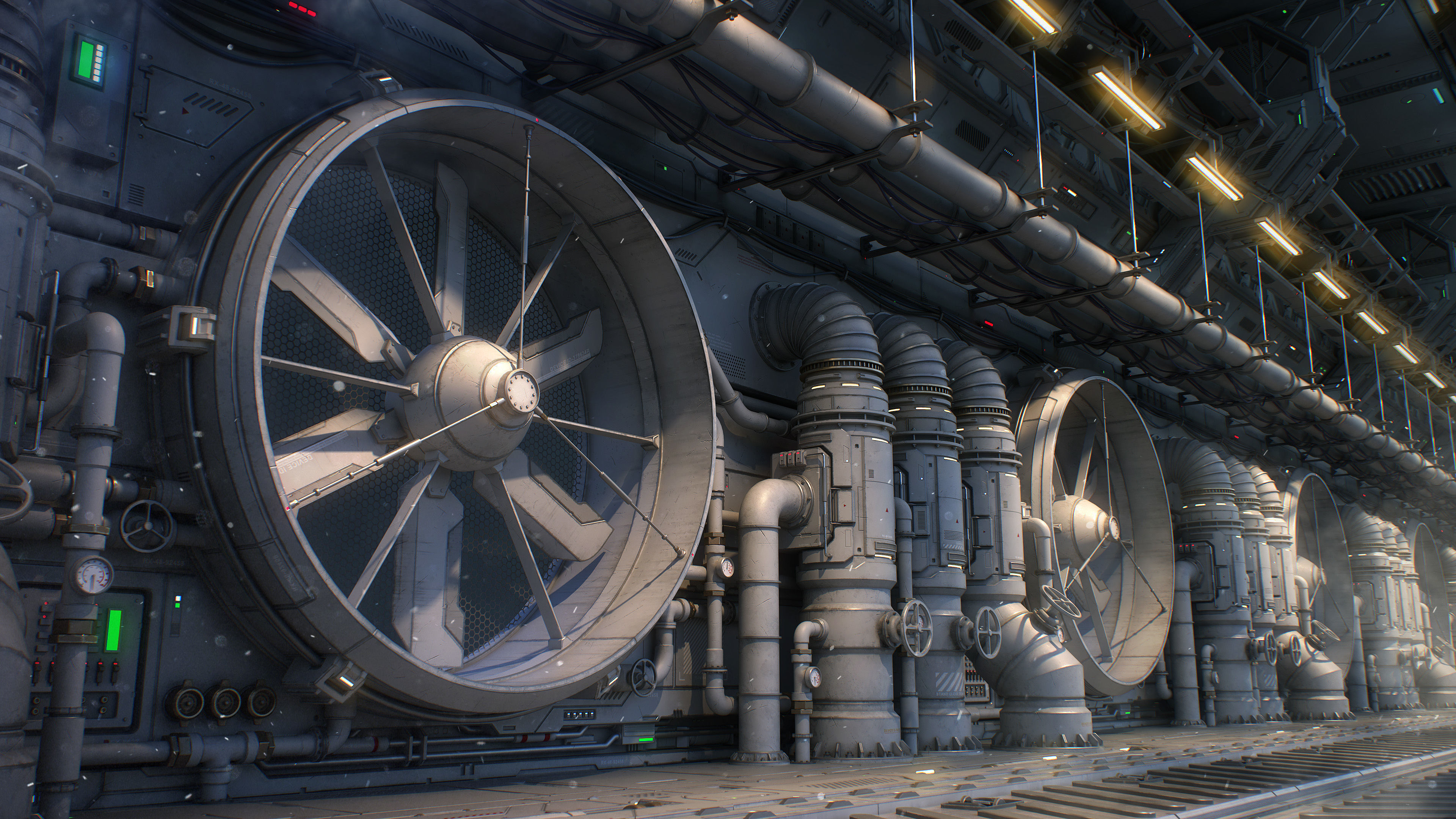 Sci-Fi Architecture Panels Kit Vol 03 Walls-PBR Low-poly 3D model_20