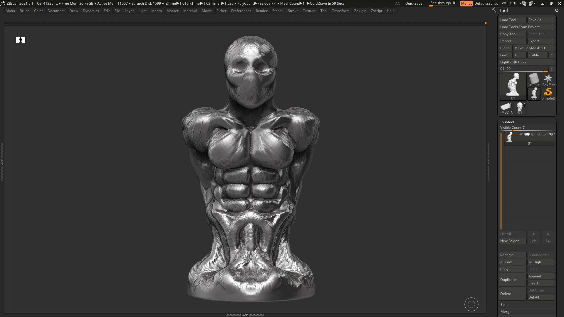 human anatomy modern sculpture 3d print model 95 3D print model_5