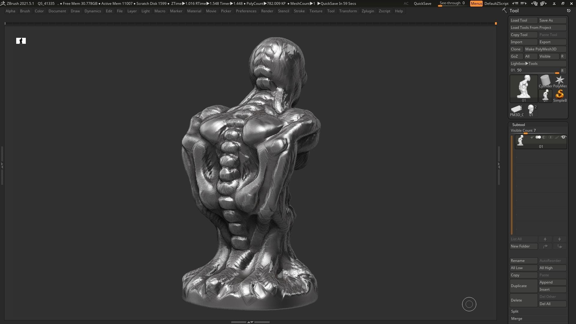 human anatomy modern sculpture 3d print model 95 3D print model_9