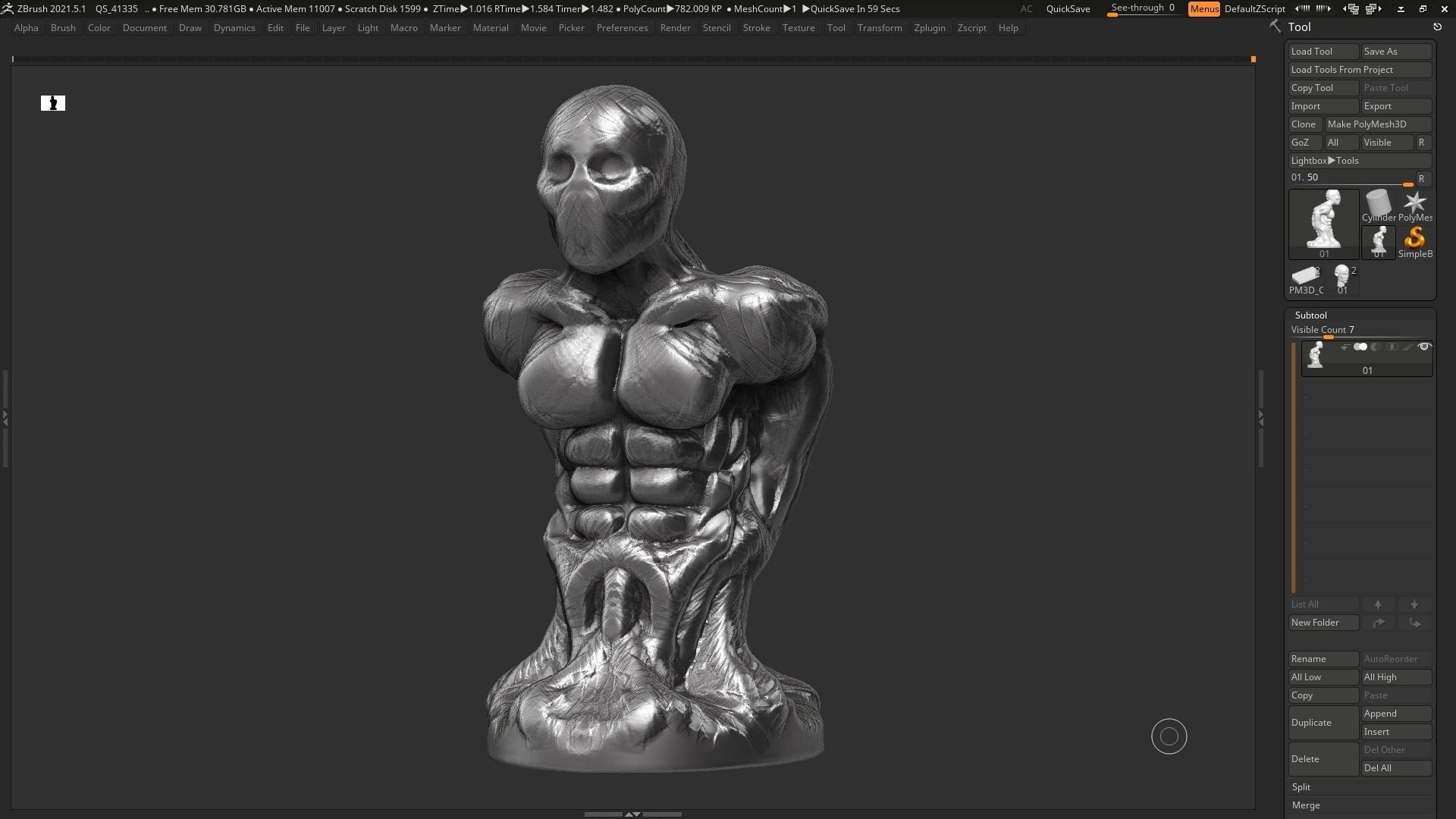 human anatomy modern sculpture 3d print model 95 3D print model_13