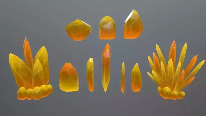 Crystal Set orange sword