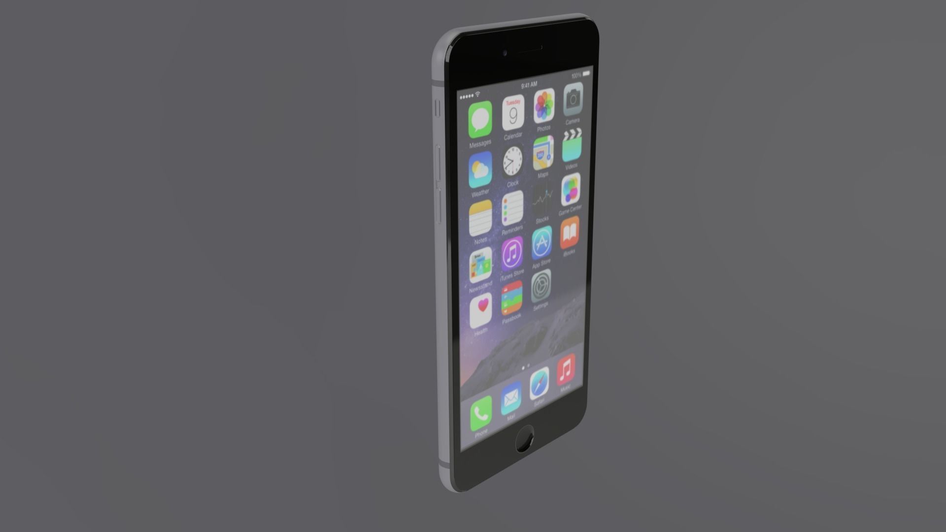iPhone Low-poly 3D model_3