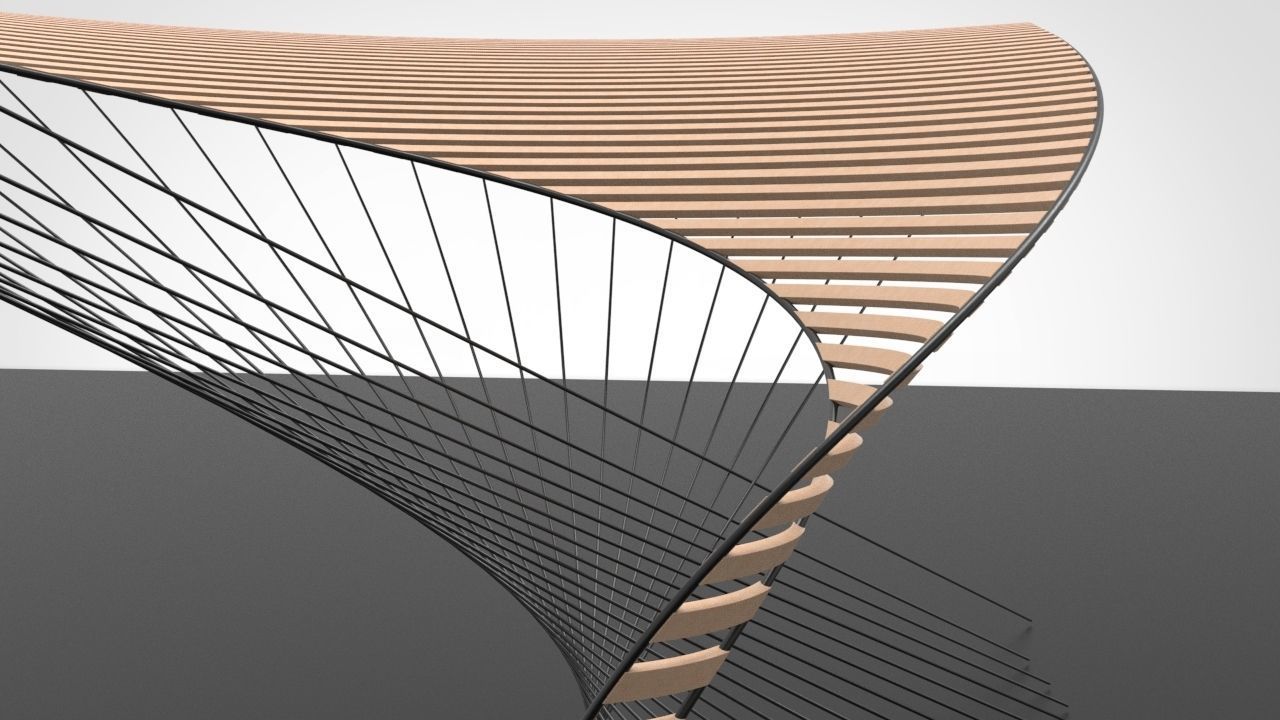 Twisting Shade Pavilion 3D model_3