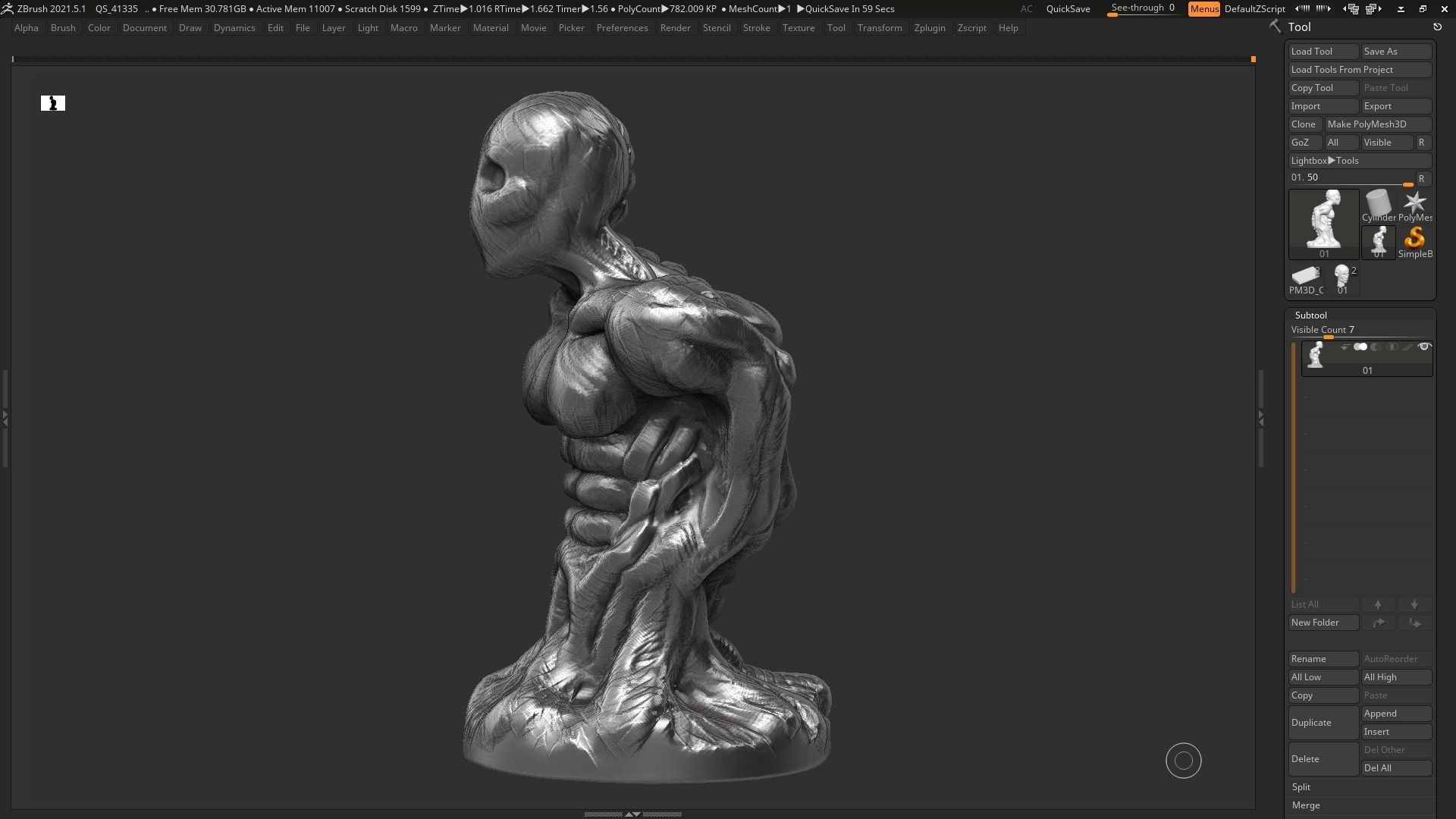 human anatomy modern sculpture 3d print model 95 3D print model_12