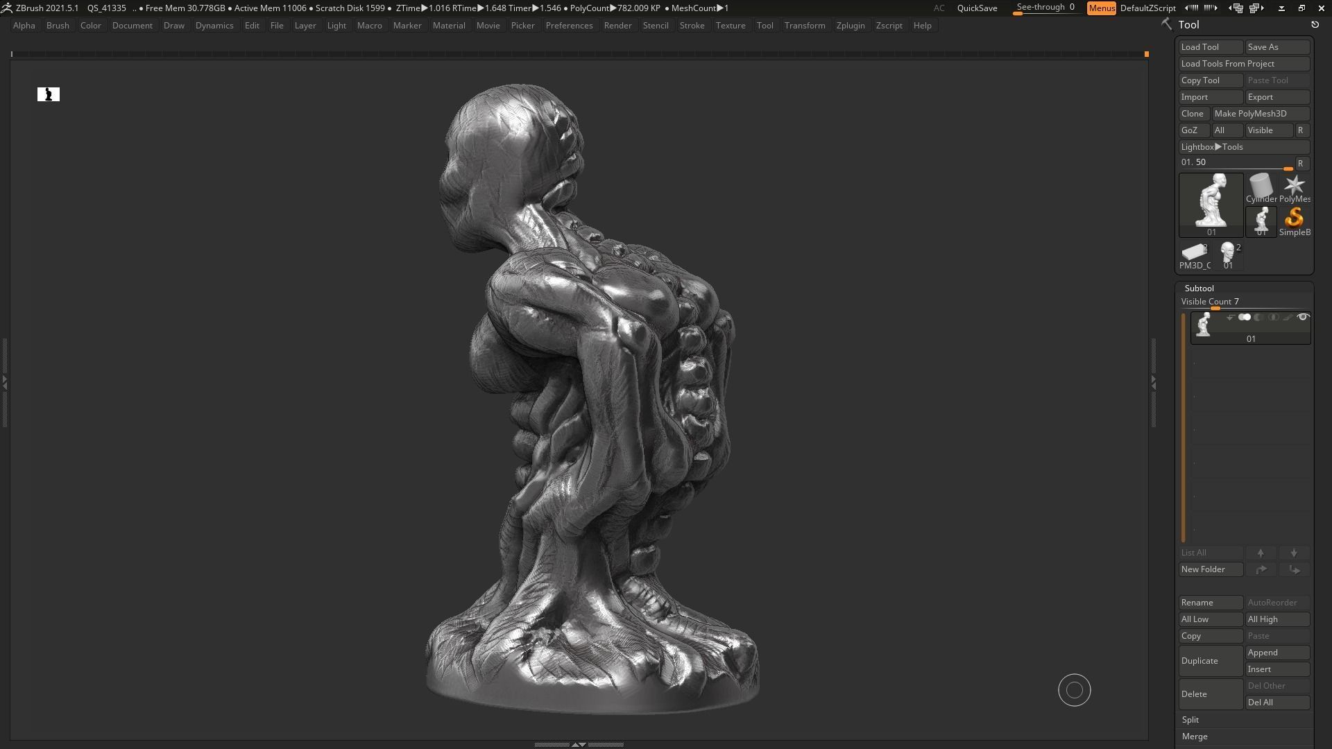 human anatomy modern sculpture 3d print model 95 3D print model_11