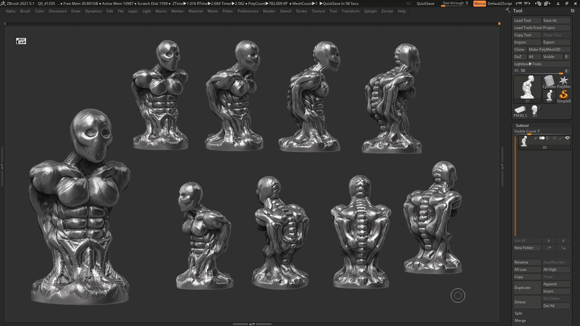 human anatomy modern sculpture 3d print model 95 3D print model_4