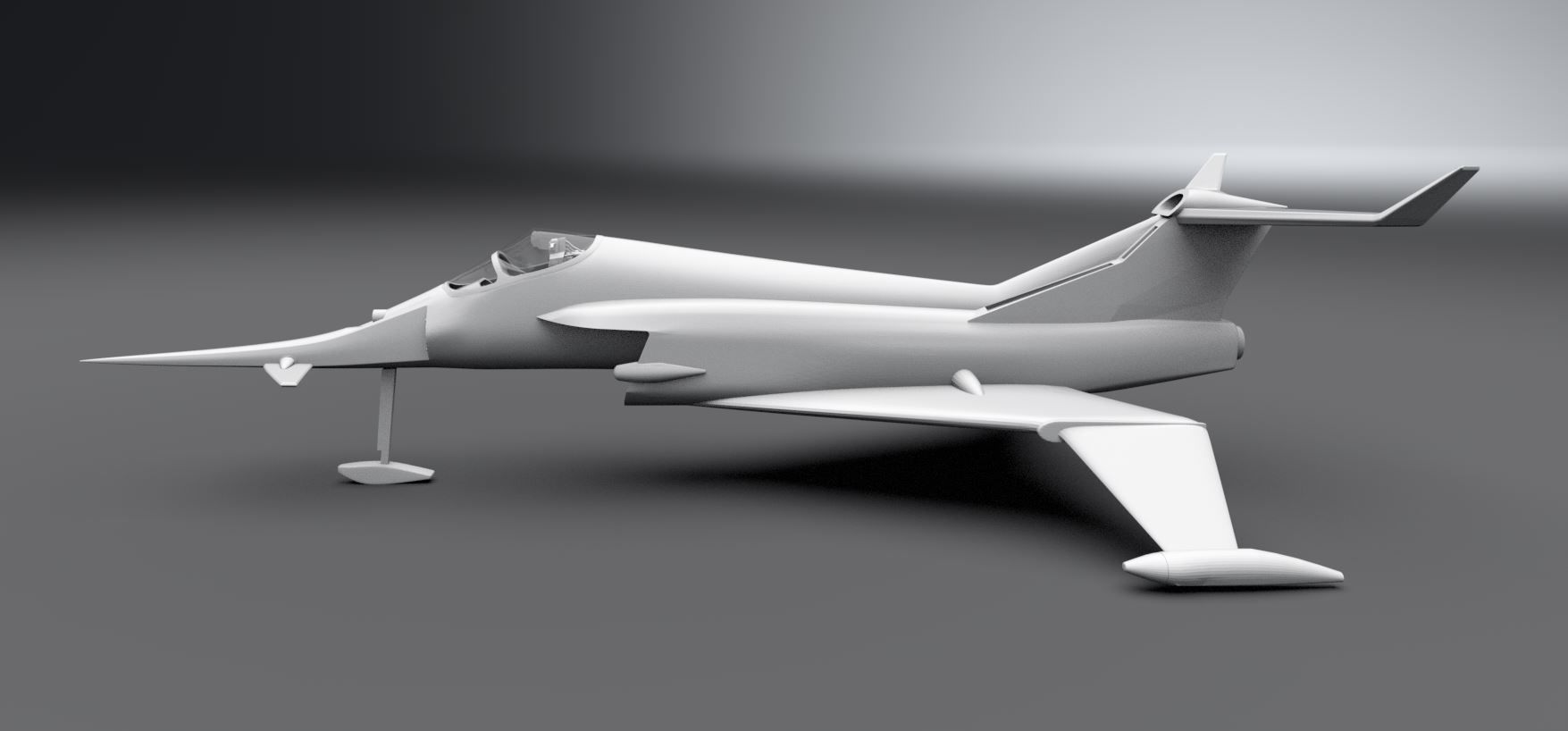 Angel Interceptor scale model 3D print model_1