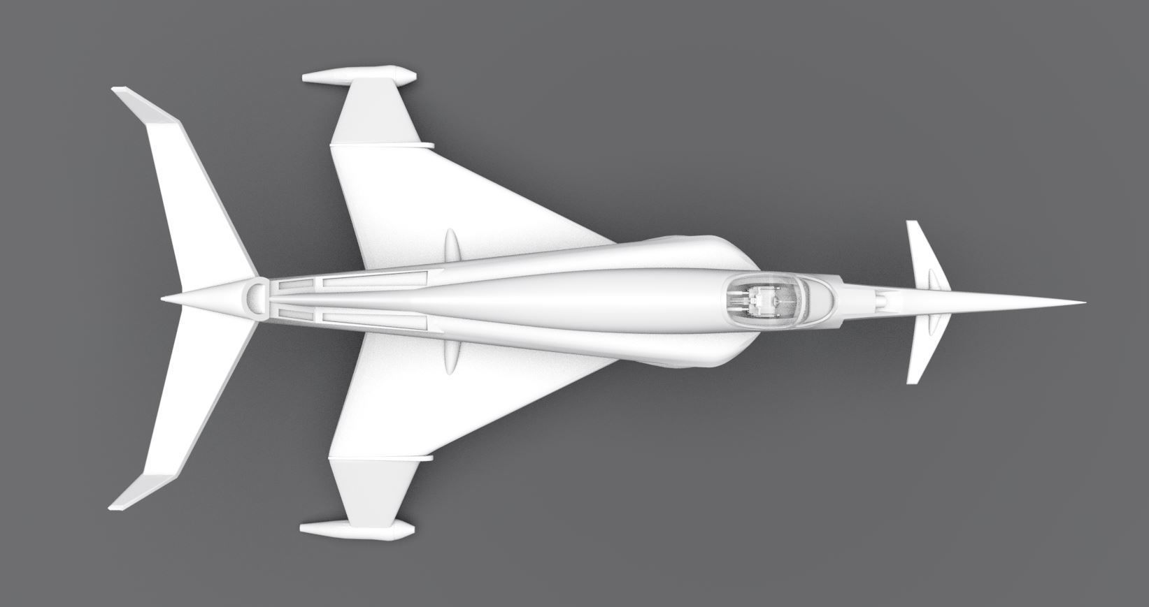 Angel Interceptor scale model 3D print model_3