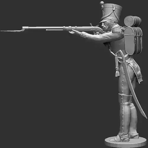 Napoleon Infantry Soldier standing in shooting position