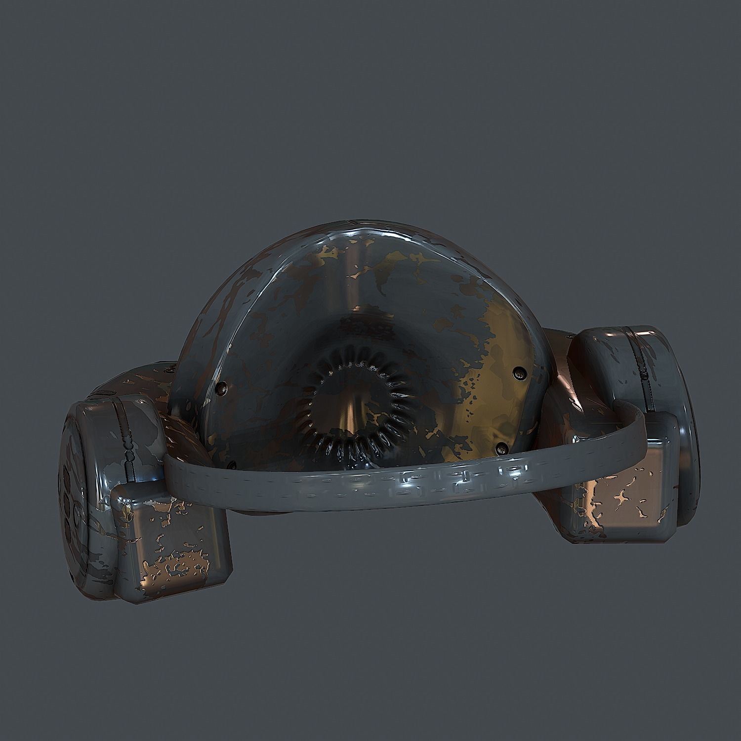 Gas mask helmet 3d model scifi Low-poly 3D model Low-poly Low-poly 3D model_4